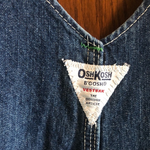 NWT MEN’S OSHKOSH B’GOSH CLASSIC VESTBAK BIB OVERALLS-44x30 - Picture 4 of 10